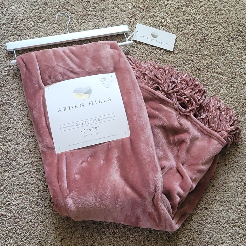 Rose throw Blanket